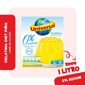 Gelatina UNIVERSAL Sabor a Piña Caja 19g