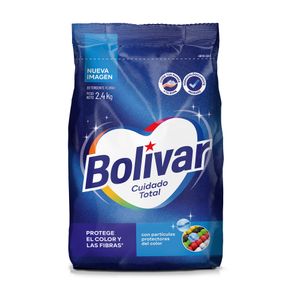 Detergente en Polvo BOLIVAR Cuidado Total Floral Bolsa 2.4kg