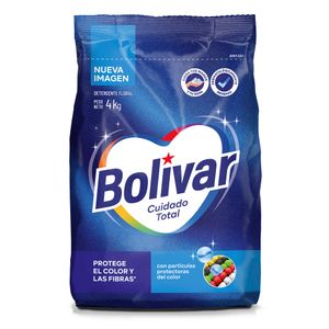 Detergente en Polvo BOLIVAR Cuidado Total Floral Bolsa 4Kg