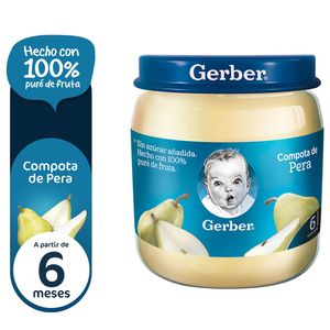 Compota GERBER Pera Frasco 113g