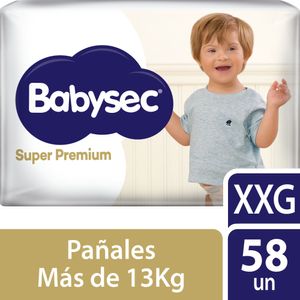 Pañal BABYSEC Super Premium Talla XXG Paquete 58un