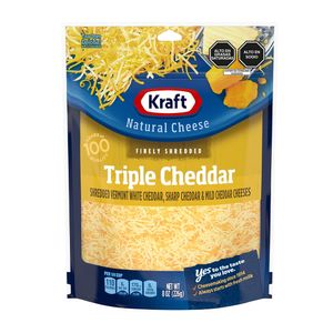 Mezcla Rallada de Queso Cheddar KRAFT Paquete 226g
