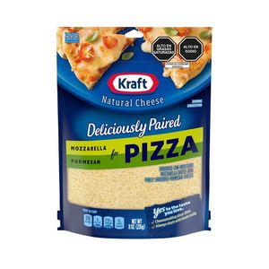 Mezcla de Queso Mozzarella y Parmesano KRAFT Paquete 226g