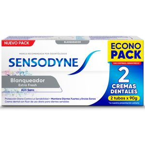 Crema Dental SENSODYNE Blanqueador Extra Fresh Tubo 2un x 90g