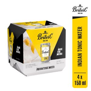 Agua Tónica BRITVIC Lata 150ml Paquete 4un