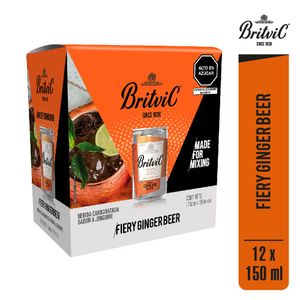 Ginger Ale Beer BRITVIC Lata 150ml Paquete 12un