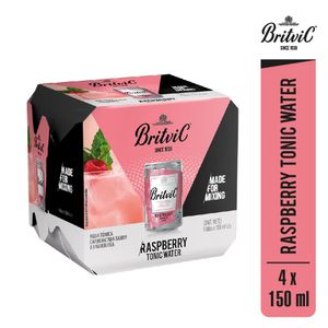 Agua Tónica BRITVIC Raspberry Lata 150ml Paquete 4un