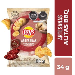 Papas LAYS Artesanas BBQ Bolsa 34g