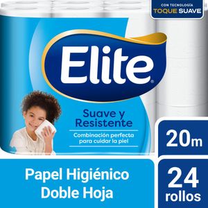 Papel Higiénico ELITE Doble Hoja Paquete 24un