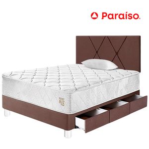Dormitorio PARAÍSO Pocket 1.5 Plazas Chocolate