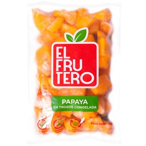 Trozos de Papaya Congelada EL FRUTERO Bolsa 1Kg