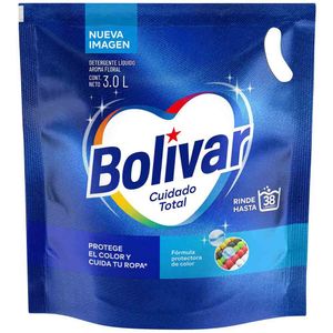 Detergente Líquido BOLÍVAR Cuidado Total Doypack 3L