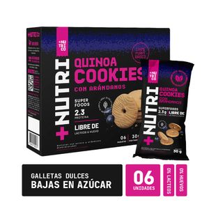 Galletas con Quinua y Arándanos +NUTRI Co Caja 6un
