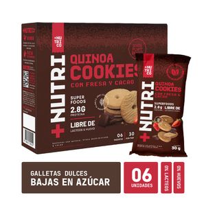 Galletas con Quinua Fresa y Cacao +NUTRI Co Caja 6un