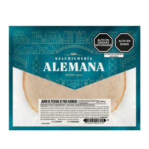 Jamón de Pehuga de Pavo Ahumado SALCHICHERÍA ALEMANA Paquete 200g