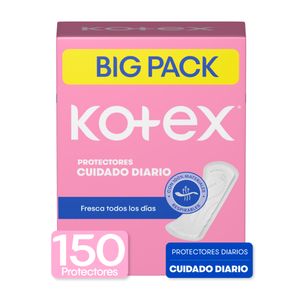 Protector Diario KOTEX Normal Dúo Control Olor Paquete 150un