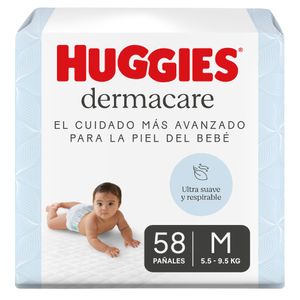 Pañal HUGGIES Dermacare Talla M Paquete 58un