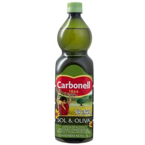 Aceite de Girasol y Oliva CARBONELL Botella 1L