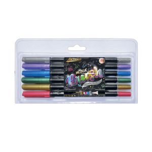 Pack Voto Tampón Dactilar ARTESCO Negro + Bolígrafo TRIM35F Azul