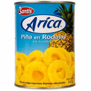 Conserva de fruta ARICA Piña en almibar Lata 565Gr