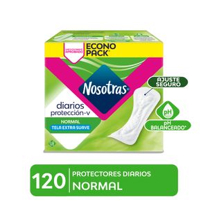 Protectores Diarios NOSOTRAS Normal Paquete 120un