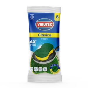 Fibra Esponja Clasica VIRUTEX bolsa x6un