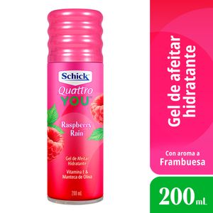 Gel de Afeitar SCHICK Quattro Raspberry Rain Frasco 200ml