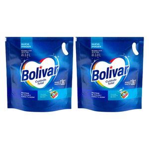 Pack Detergente Líquido BOLÍVAR Cuidado Total Doypack 3L x2un
