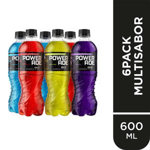 Rehidratante POWERADE Surtidos Botella 600ml Paquete 6un
