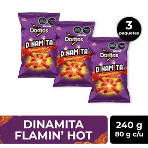 Pack Tortillas de Queso DORITOS Dinamita Bolsa 80g x 3un