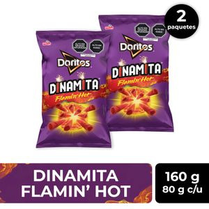 Pack Tortillas de Queso DORITOS Dinamita Bolsa 80g x 2un