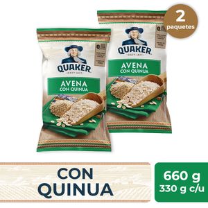 Pack Avena con Quinua QUAKER Bolsa 330g x2un