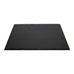 Plato Cuadrado WAYU Piedra Pizarra 25cm