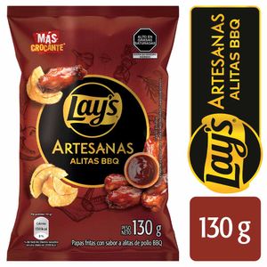 Papas LAY'S Artesanas Alitas BBQ Bolsa 130g