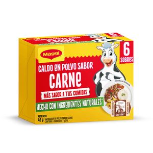 Caldo en Polvo MAGGI Sabor a Carne Caja 42g