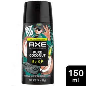 Desodorante Antitranspirante en Aerosol AXE Pure Coconut BZRP Frasco 150ml