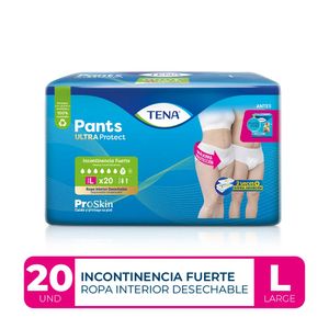 Ropa Interior Desechable TENA Pants Ultra Incontinencia Fuerte Talla L Paquete 20un