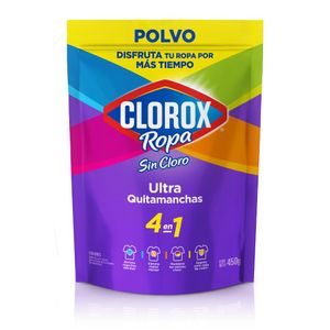 Ultra Quitamanchas CLOROX Ropa Color Bolsa Cierre Fácil 450g