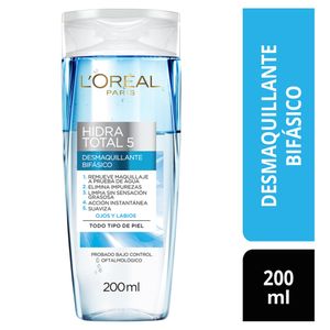 Agua Micelar Bifásica L'ORÉAL Hidra Total 5 Frasco 200ml
