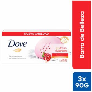 Jabón de Tocador DOVE Revigorizante Barra 90g Paquete 3un