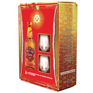 Whisky CHIVAS REGAL Extra 13 Botella 700ml + 2 Vasos