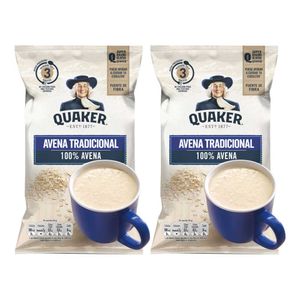 Pack Avena QUAKER Tradicional Bolsa 500g x 3un