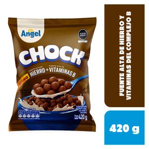 Cereal ANGEL Maíz trigo y avena sabor chocolate Bolsa 420Gr