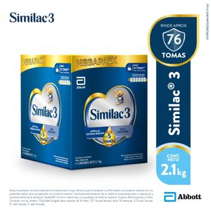 Fórmula Infantil SIMILAC 3 HMO Caja 2100g