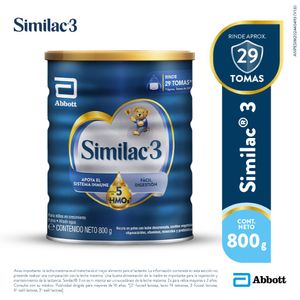 Fórmula Infantil SIMILAC 3 HMO Lata 800g