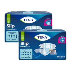Pack Pañal para Adulto TENA Slip Ultra Talla M Paquete 20un x 2un