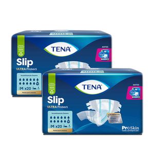 Pack Pañal para Adulto TENA Slip Ultra Talla L Paquete 20un x 2un
