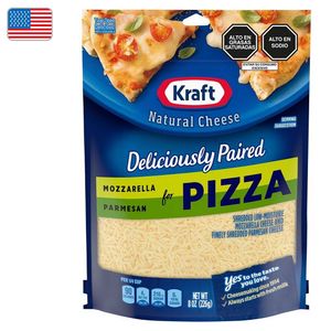 Mezcla de Queso Mozzarella y Parmesano KRAFT Paquete 226g